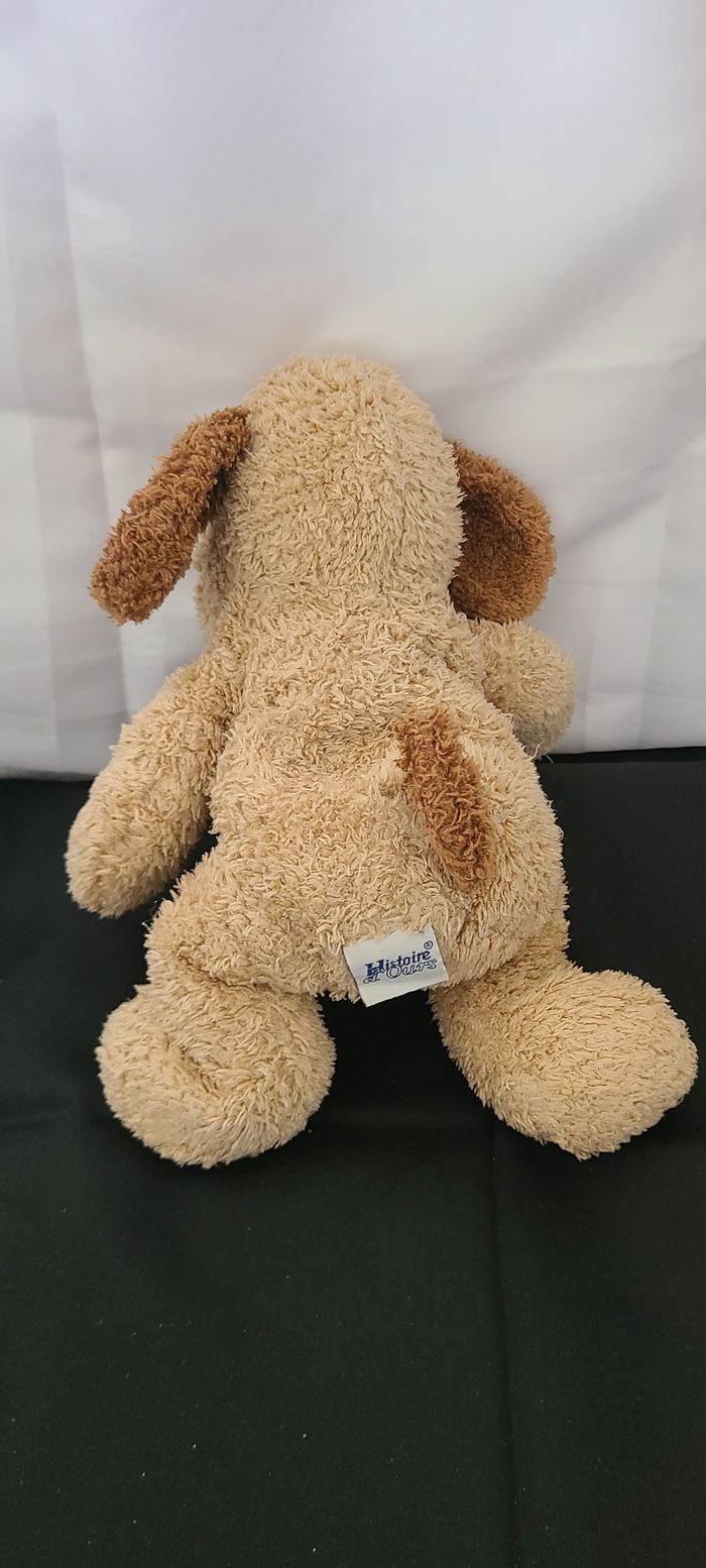 Chien HISTOIRE D'OURS doudou beige et marron - photo numéro 4