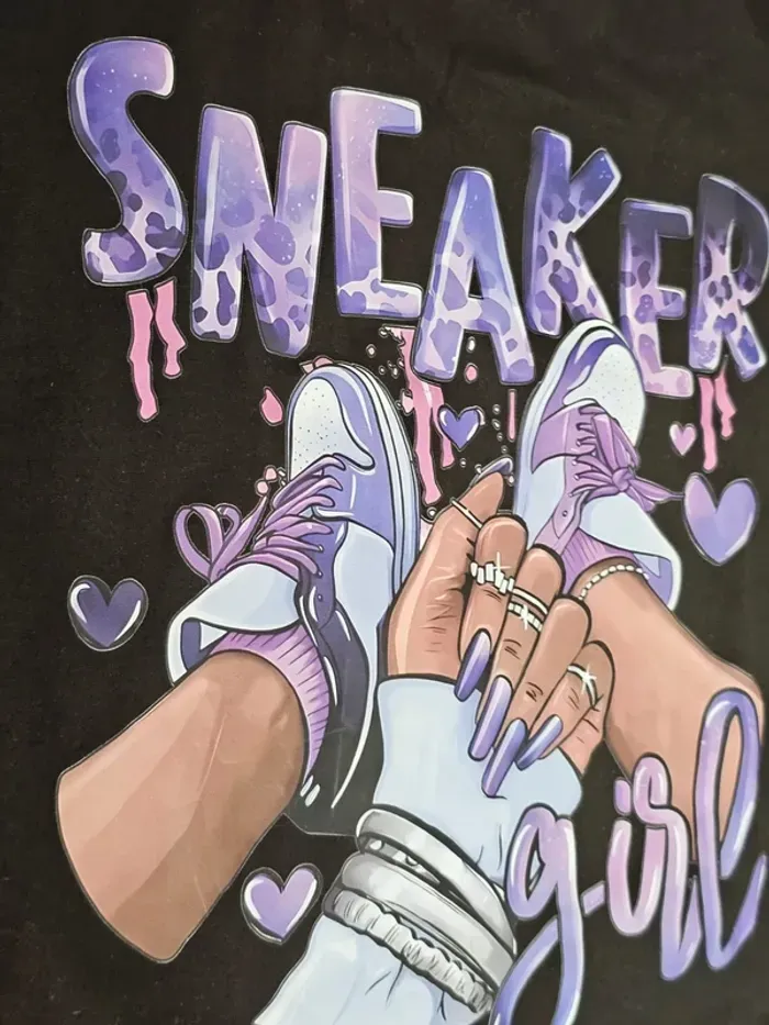 TEE shirt taille s +1 gratuit taille S femme fille noir - photo numéro 11