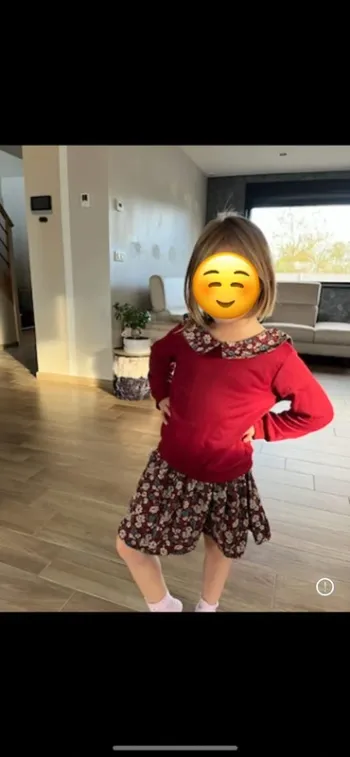 Robe col fleurie SHEIN 6 ans