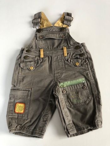 Salopette bébé marron/jaune 3M