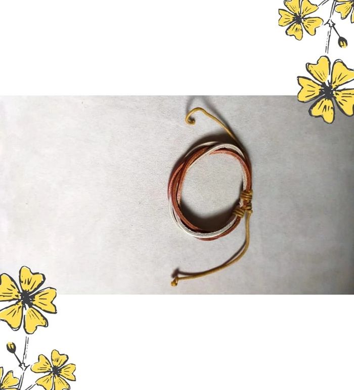 Bracelet en cuir tressé multicolore – Tons chauds et naturels - photo numéro 8