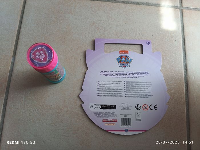 Bulles et stickers Pat patrouille - photo numéro 2
