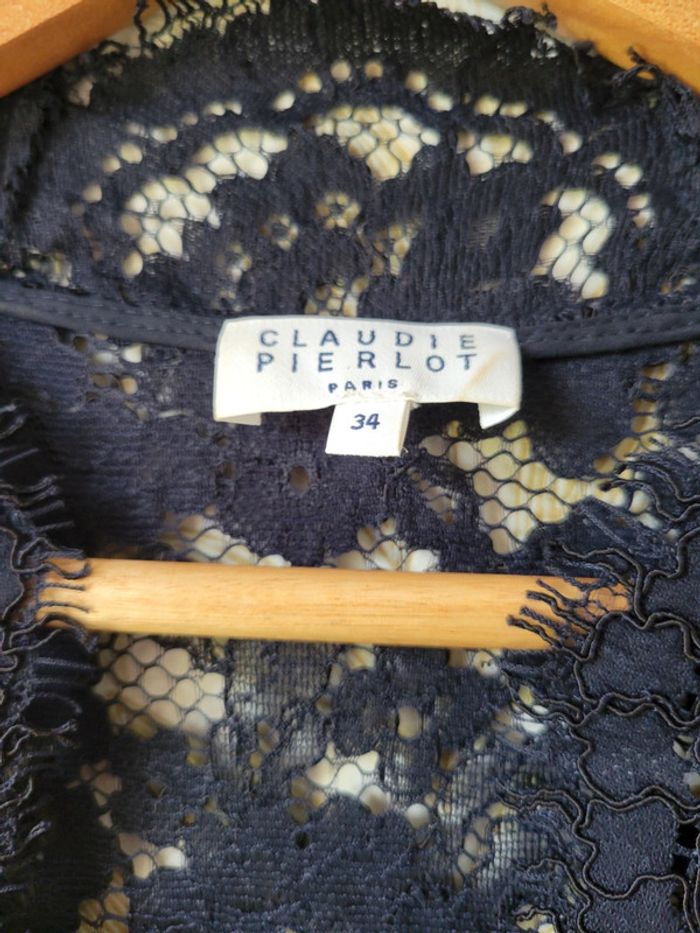 Robe portefeuille en dentelle - Claudie Pierlot - photo numéro 5