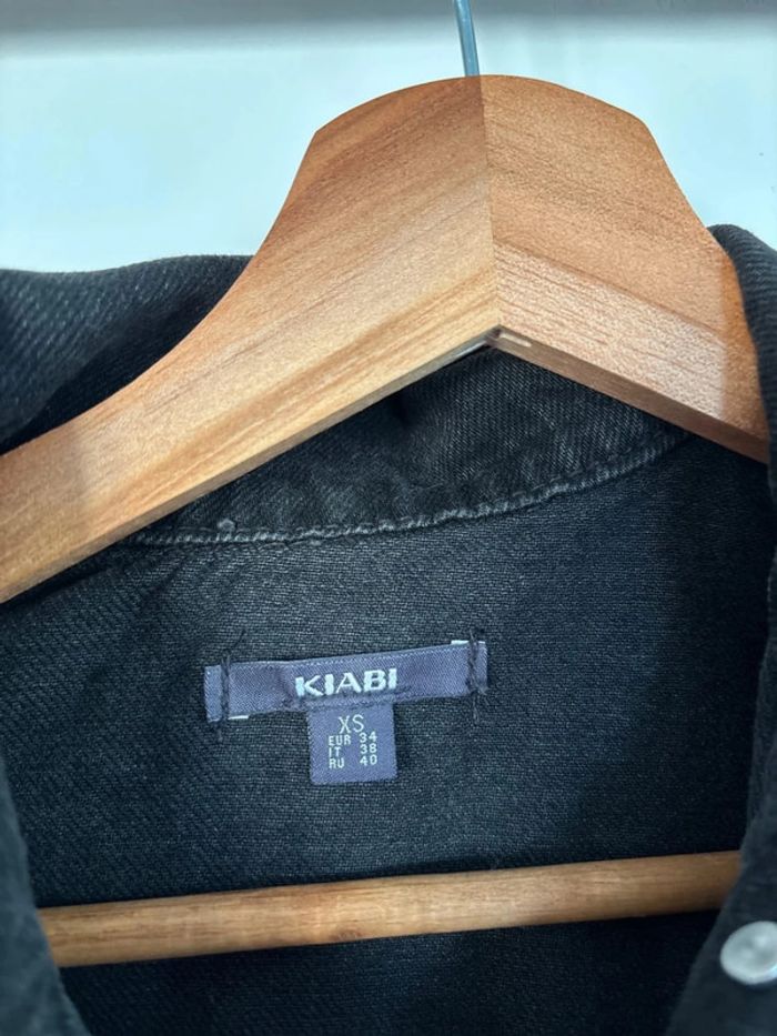 veste en jean noire kiabi taille XS - photo numéro 2