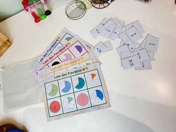 Loto des fractions Simples : 2 à 8 joueurs