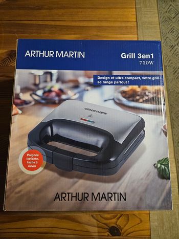 Grill 3 en 1 arthur martin neuf