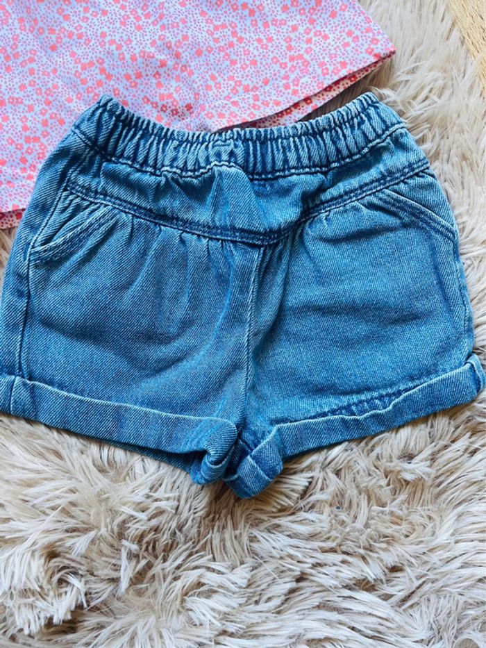 T-shirt + short en jean - photo numéro 3