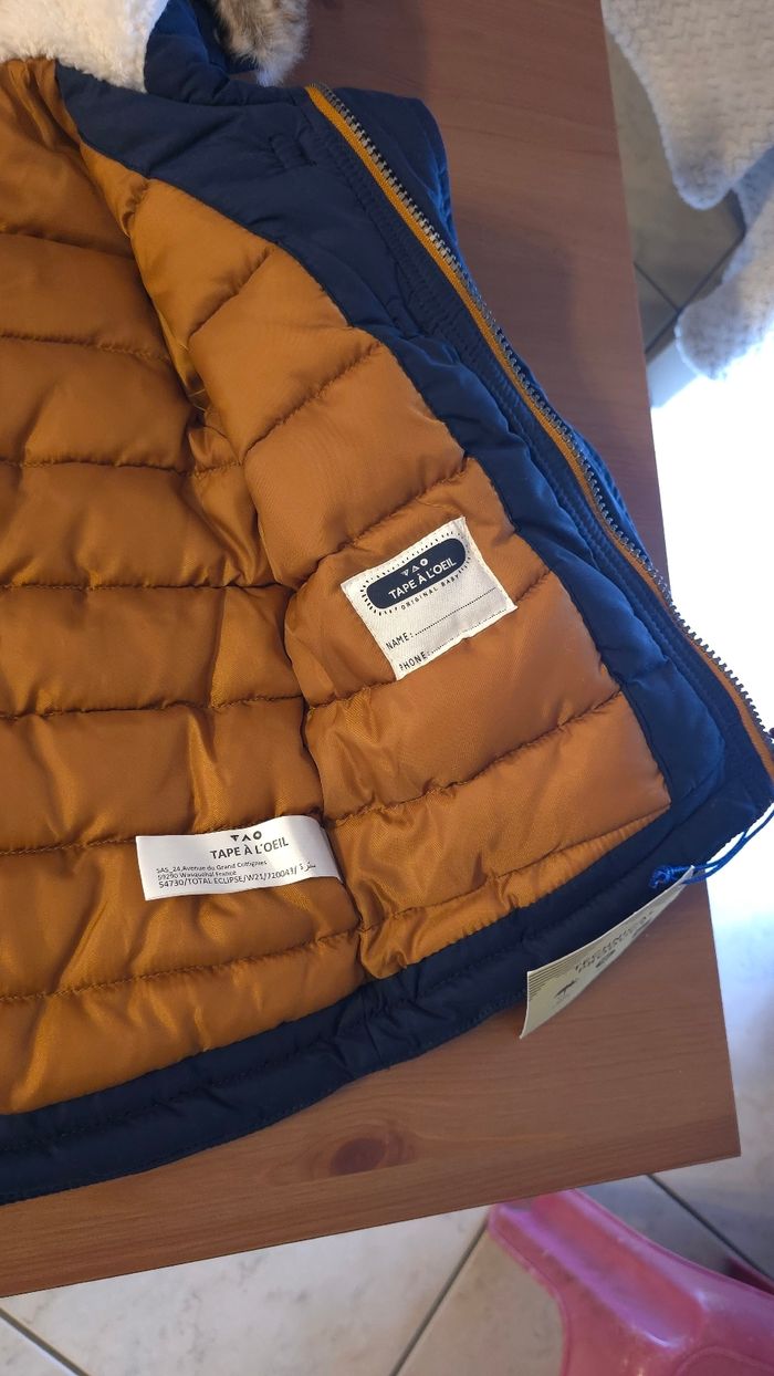 Neuf (non porté)🏷 🥰🤩💙superbe parka chaud 23 mois garçon 💙😍🤩 - photo numéro 9