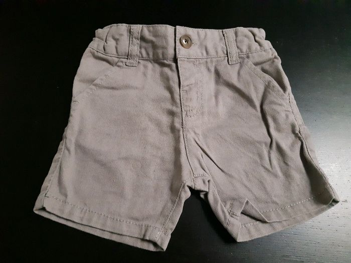 Short bébé élégant taupe gris mixte fille garçon 3 mois la redoute - photo numéro 2