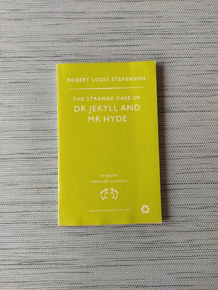 The strange case of Dr Jekyll and Mr Hyde