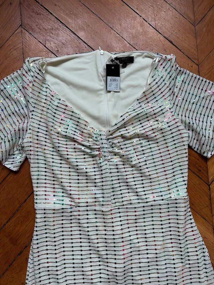 Neuf: sublime robe blanche ultra élégante, taille 40/42/44 - photo numéro 8