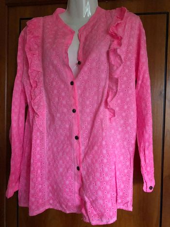 Blouse manches longues rose April Vintage