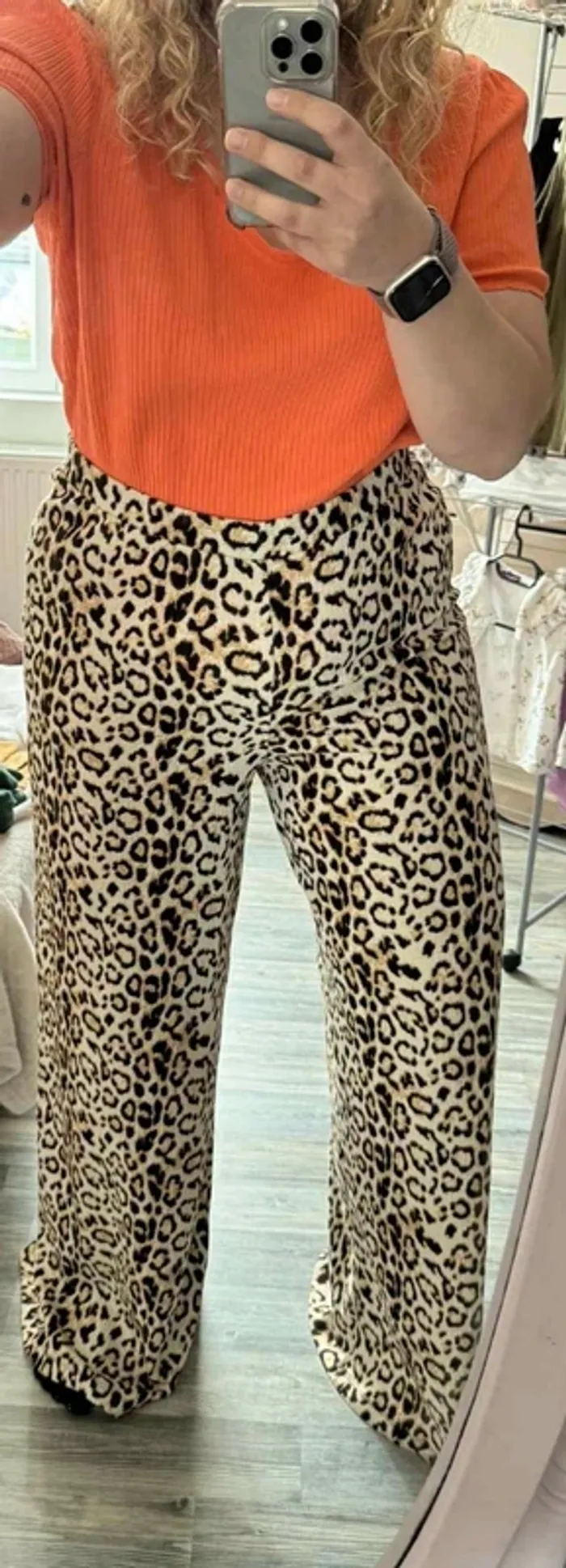 Pantalon fluide léopard Kiabi T48