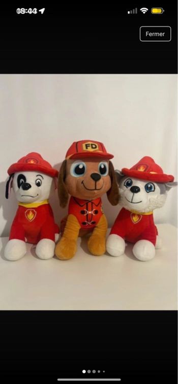 Peluche pat patrouille 
