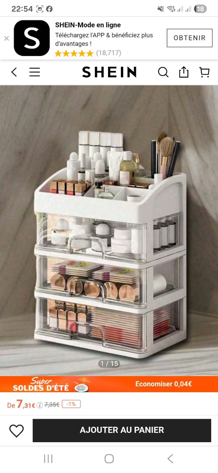 Organisateur maquillage
