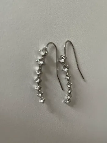 Boucle d’oreille fantaisie grimpante du groupe MaxMara sans logo sans étiquette .