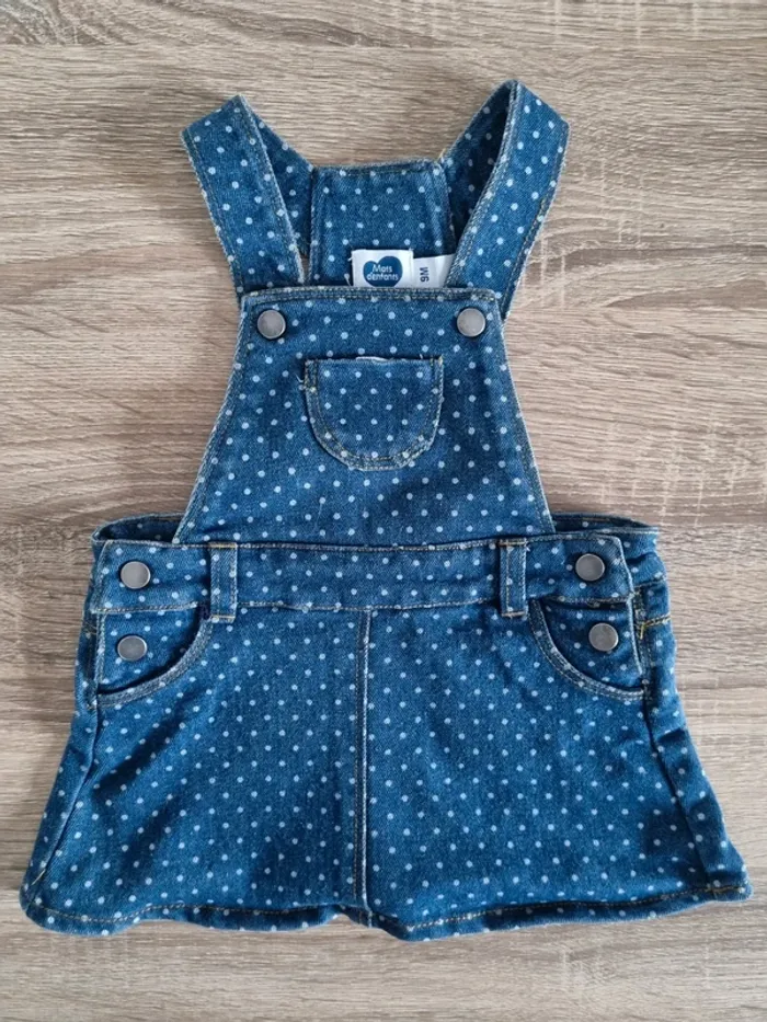 Jupe salopette en jean