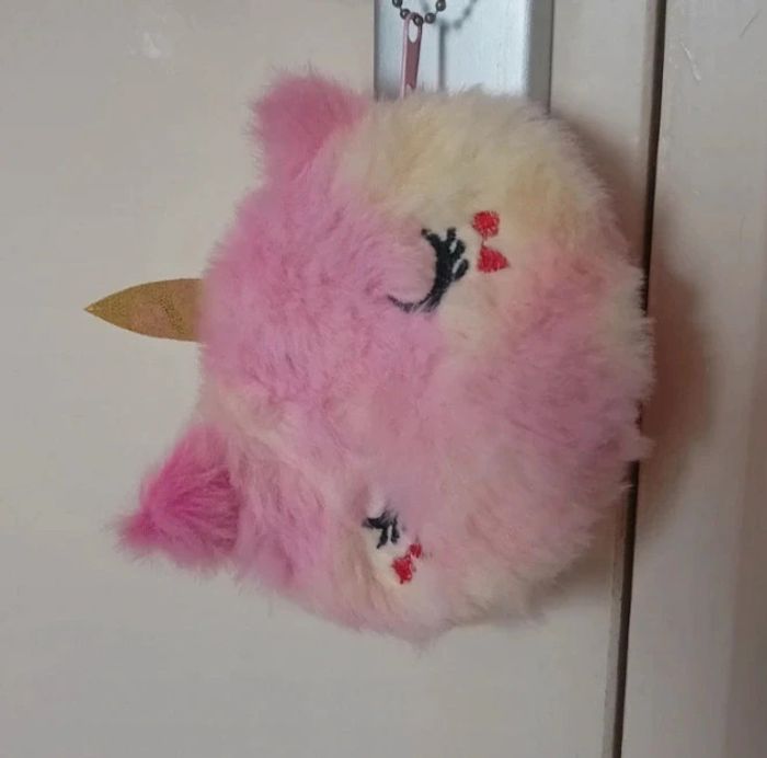 Jolie porte monnaie licorne rose