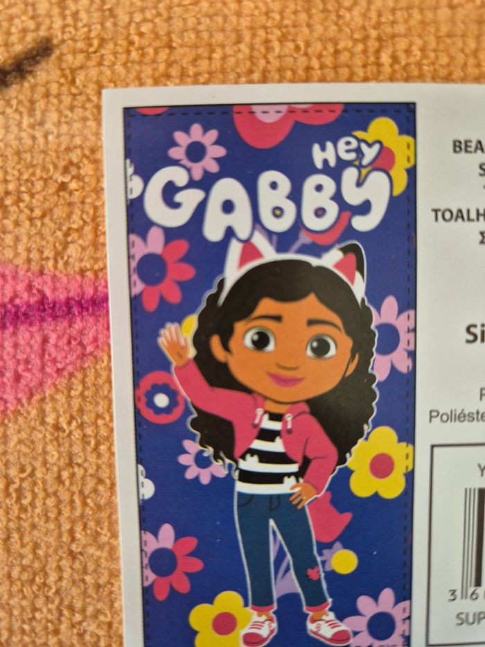 serviette de bain gabby's dollhouse