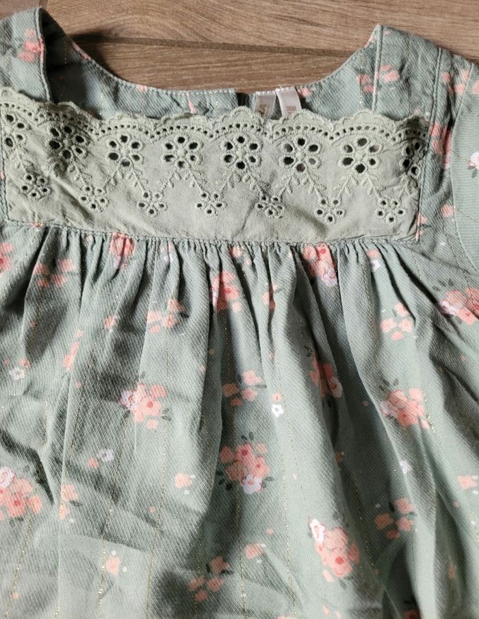 Ensemble blouse fleurie et legging taille 36 mois - photo numéro 3