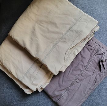 Parure de lit marron