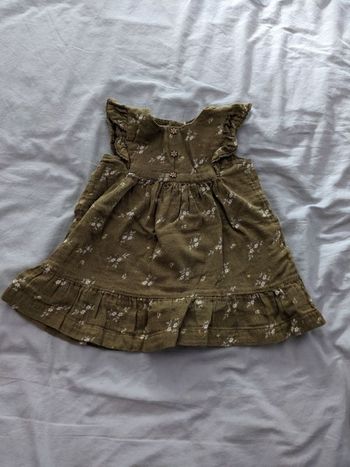 Robe doublée verte sergent major 18 mois