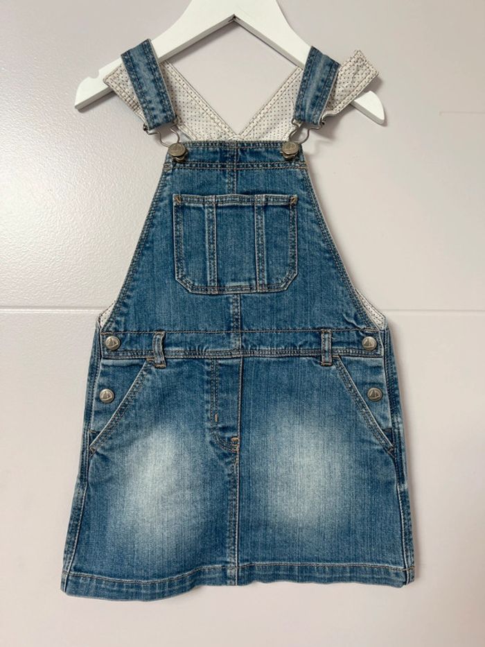 Robe jeans bretelles Petit Bateau