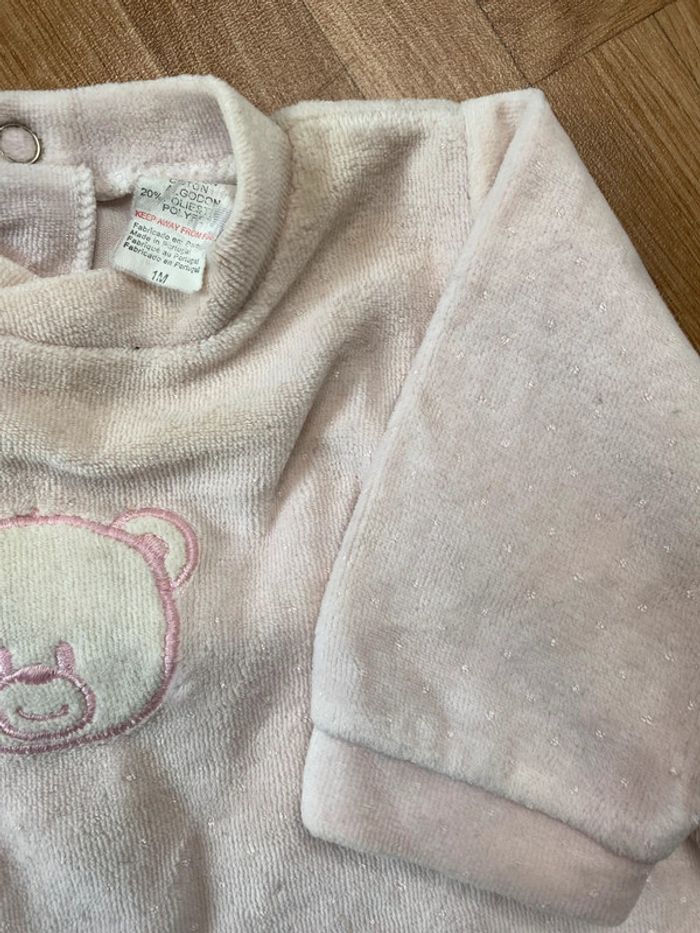 Pyjamas une pièce rose vintage - photo numéro 2
