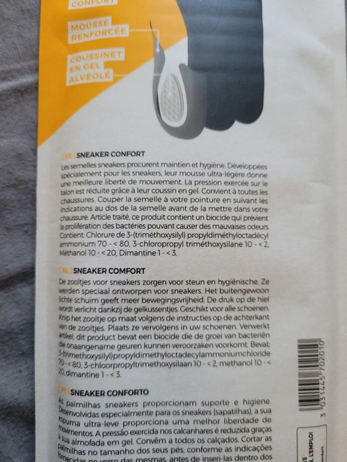 semelles Sneaker confort Baranne taille 42-46 - photo numéro 5