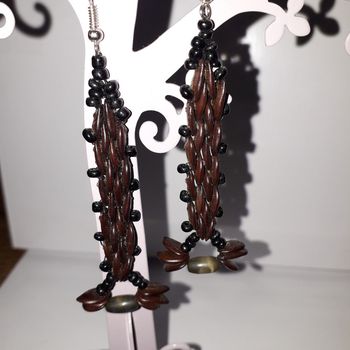 Boucles d'oreille artisanat costaricain