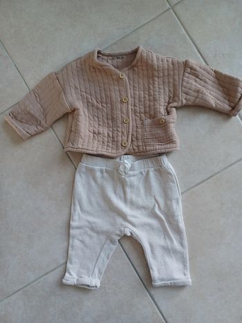 Ensemble 9 mois molletonné