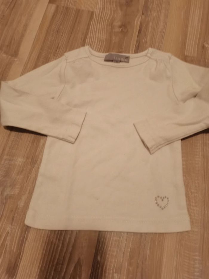 T-shirt manches longues blanc