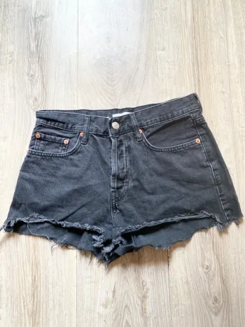Short en jean noir mango taille s 36