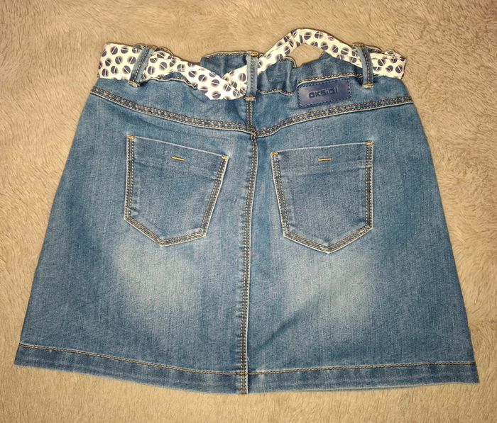 Jupe droite en jeans okaidi 10 ans - photo numéro 3