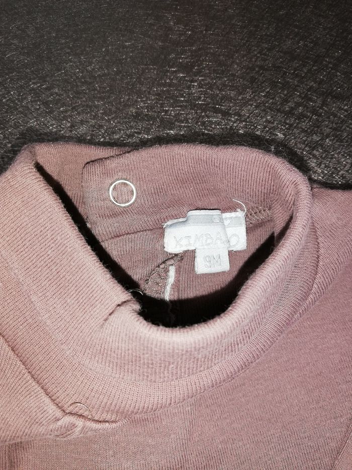 Sous pull marron délavé clair 
9 mois fille 
Kimbaloo - photo numéro 2