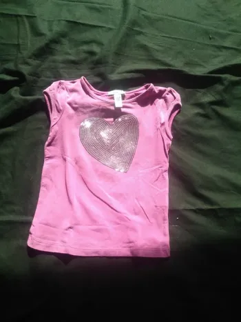 Tee shirt Fille Manches Courtes 6 ans