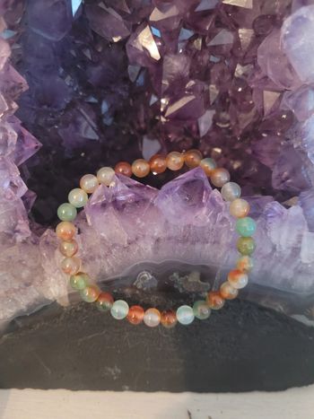 Bracelet en pierres naturelles d agate.