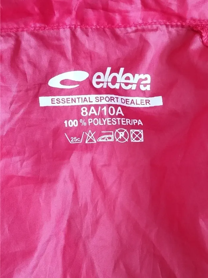 kway eldera rouge bordeaux unisex 8-10 ans - photo numéro 10