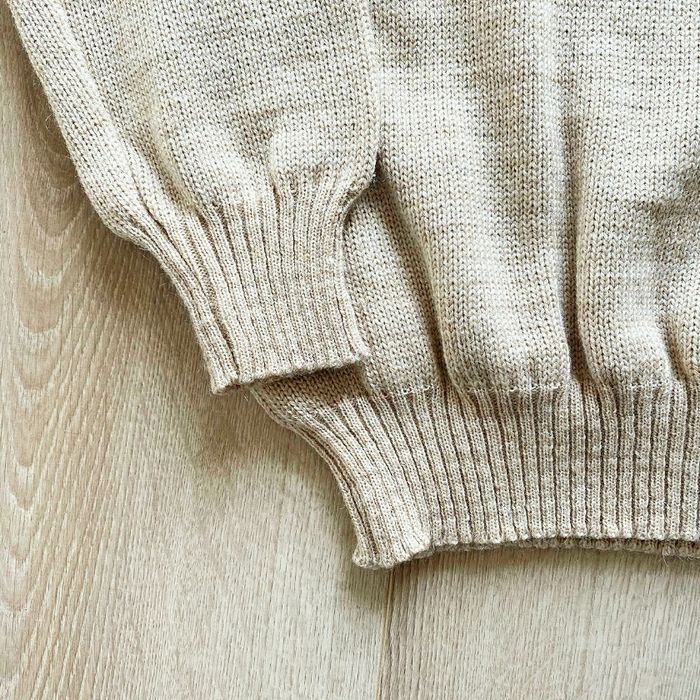 Vintage Classic Pull Beige Laine Femme Exclusive Warmwear Winter Collection Y2K (Taille M) - photo numéro 3