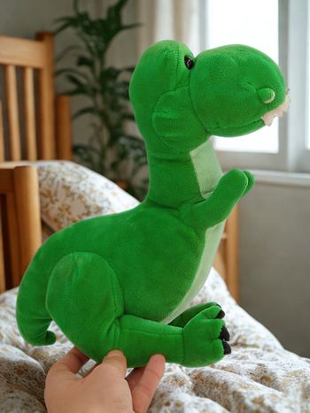Peluche Dinosaure vert Hema 30 cm