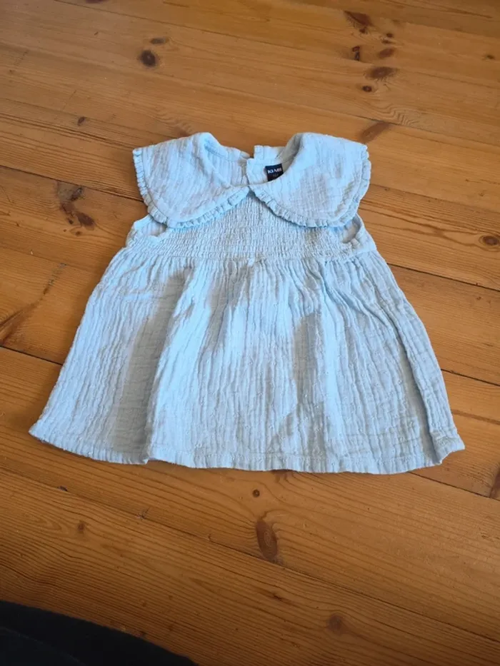 2 robes manche courte bleu en 18 mois. - photo numéro 2
