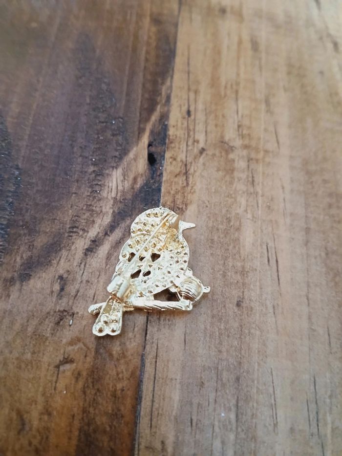 Broche petit oiseau strass - photo numéro 5