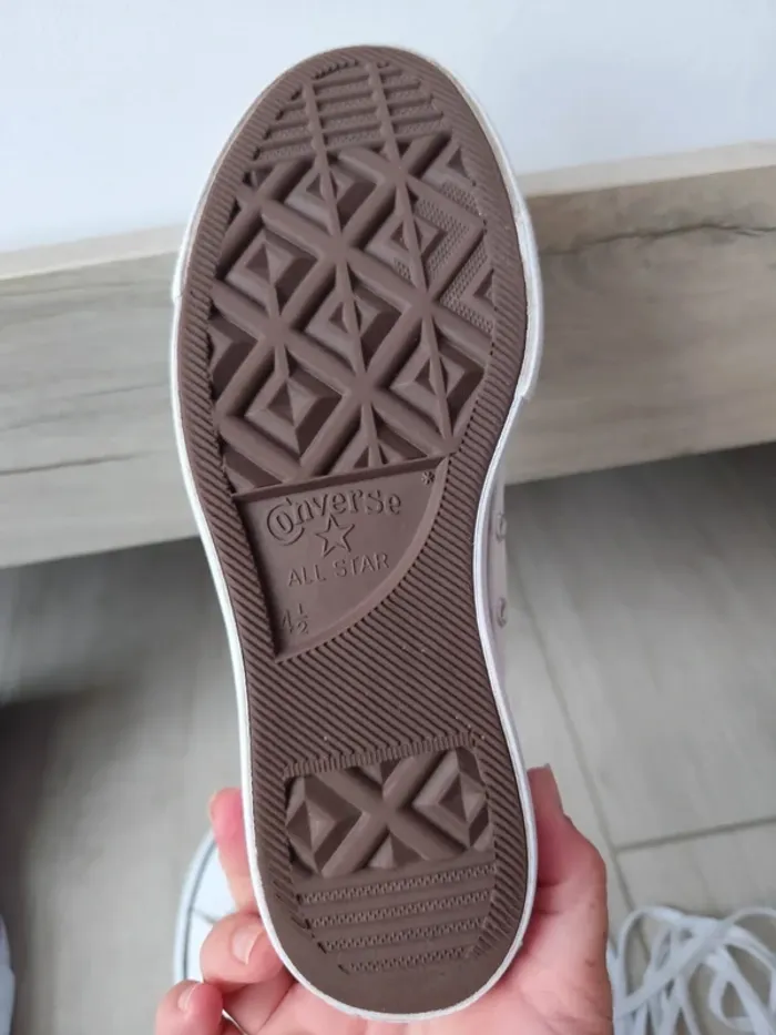 Converse plateforme blanche - photo numéro 7