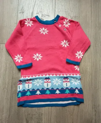 Robe pull bonhomme de neige noël 18 mois