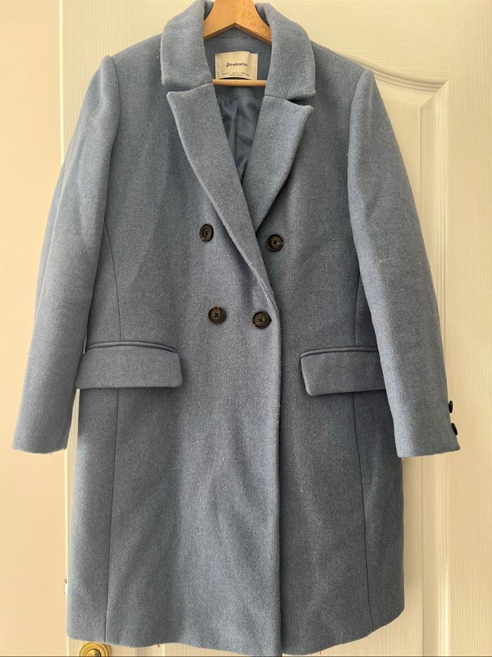Manteau bleu Stradivarius - photo numéro 6