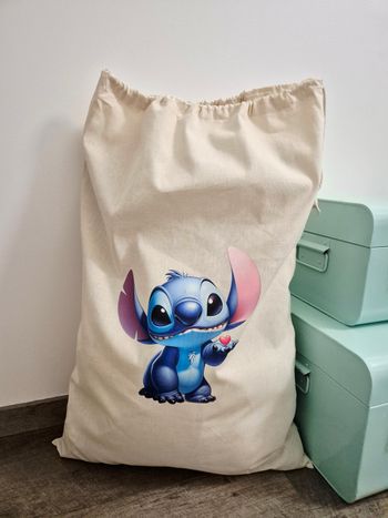 Grand sac de rangement stitch