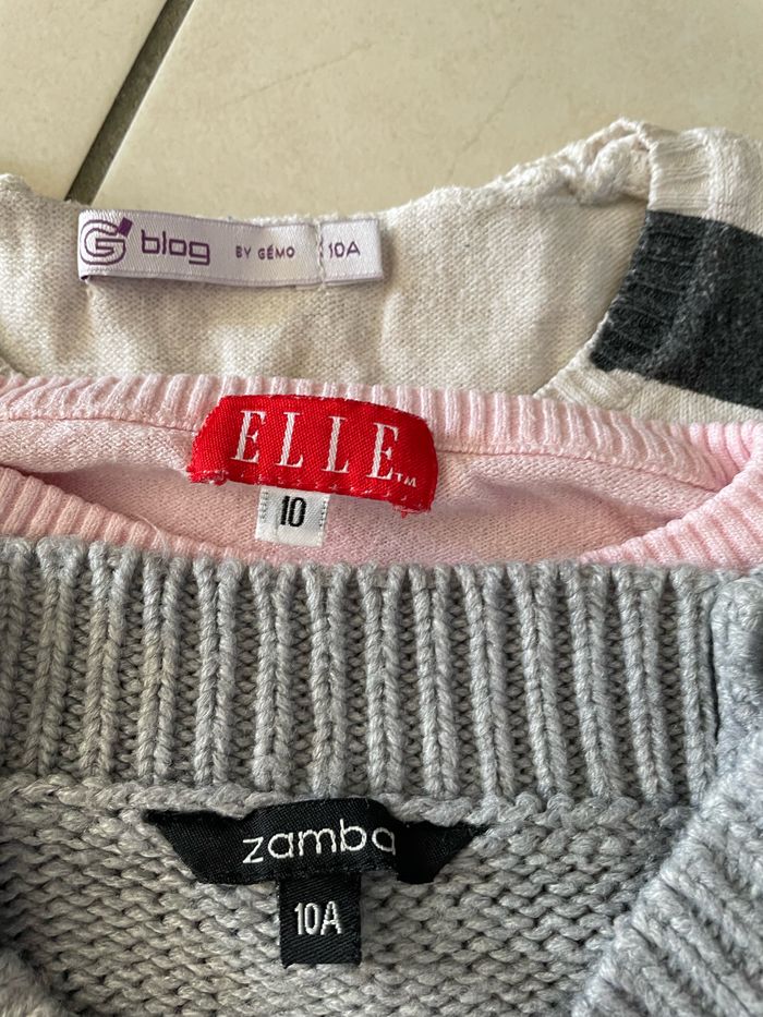 Lot pull gilet fille 10 ans - photo numéro 5