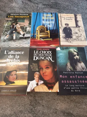 Lot de 6 biographie/histoire vraie édition France loisirs
