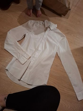 Chemise blanche longue manche WE homme
