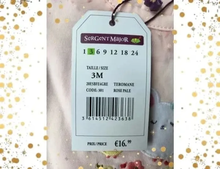Combishort 3 mois neuf Sergent Major rose tulle - photo numรฉro 14